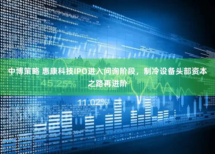 中博策略 惠康科技IPO进入问询阶段，制冷设备头部资本之路再进阶