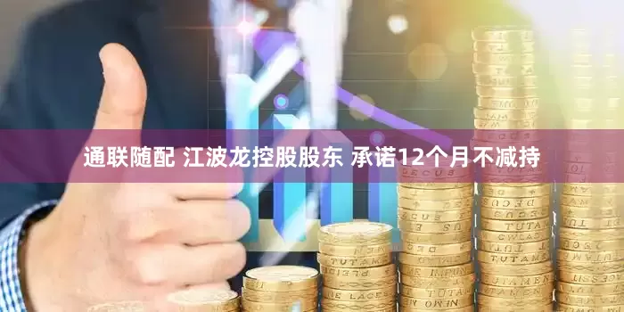 通联随配 江波龙控股股东 承诺12个月不减持
